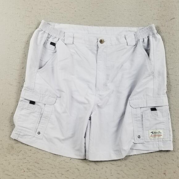 Bimini Bay Other - Bimini Bay Outfitters Shorts Mens 44 Gray Fishing Cargo Quick Dry Elastic Waist